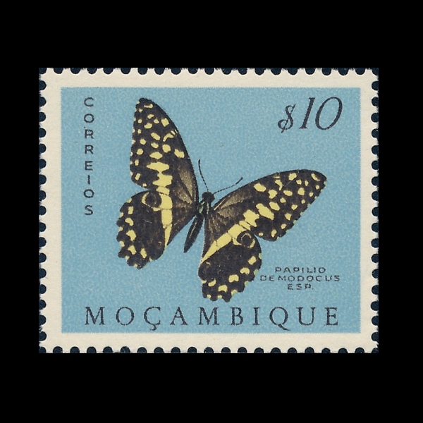 MOZAMBIQUE(�����ũ)-#364-10c-PAPILLIO DEMODOCUS(���ʸ��� ��������)-1953.5.28��
