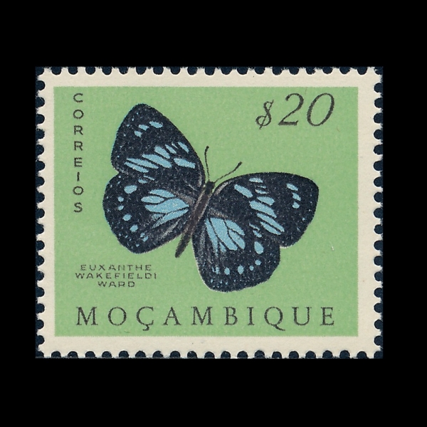 MOZAMBIQUE(�����ũ)-#366-20c-EUXANTHE WAKEFIELDI WARD(������ ����ũ�ʵ�)-1953.5.28��
