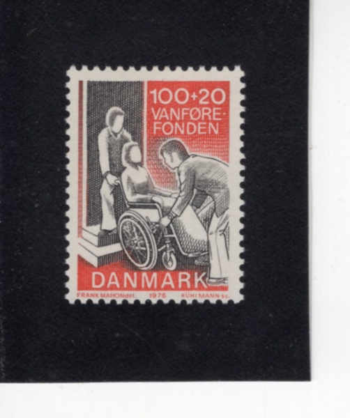 DENMARK(����ũ)-#B4-100+20o-INVALID IN WHEELCHAIR(��ü� ź �����)-1976.5.6��
