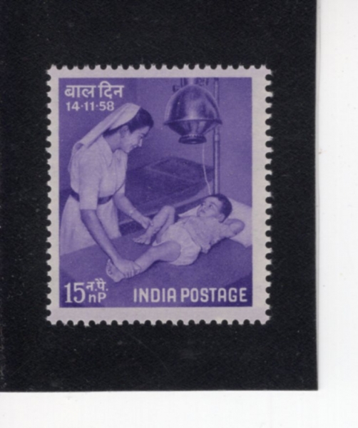 INDIA(�ε�)-#322-15np-NURSE AND CHILD(��ȣ��,�Ƶ�)-1958.11.14��
