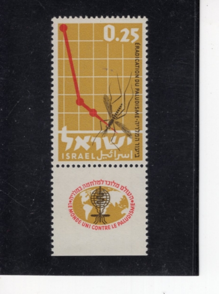 ISRAEL(�̽���)-TAB-#218-25a-ANOPHELES MACULIPENNIS AND CHART SHOWING DECLINE OF MALARIA IN ISRAEL(�Ƴ��緹�� ������Ͻ�, ���� ��ǥ)-1962.4.30��