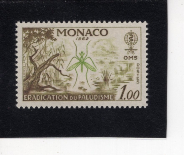 MONACO(����)-#504-1fr-MOSQUITO AND SWAMO(���, ����)-1962.6.6��