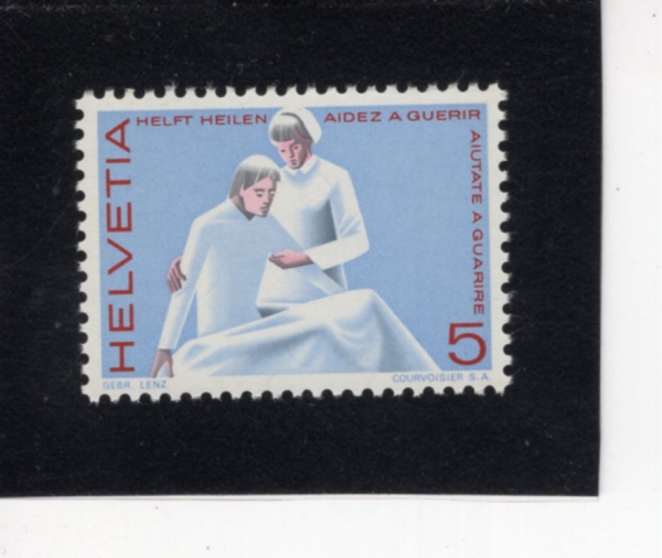 SWITZERLAND(������)-#462-5c-NURSE AND PATIENT(��ȣ��, ȯ��)-1965.3.8��