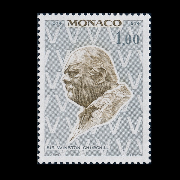 MONACO(����)-#912-1fr-WINSTON CHURCHILL(������ óĥ)-1974.5.8��