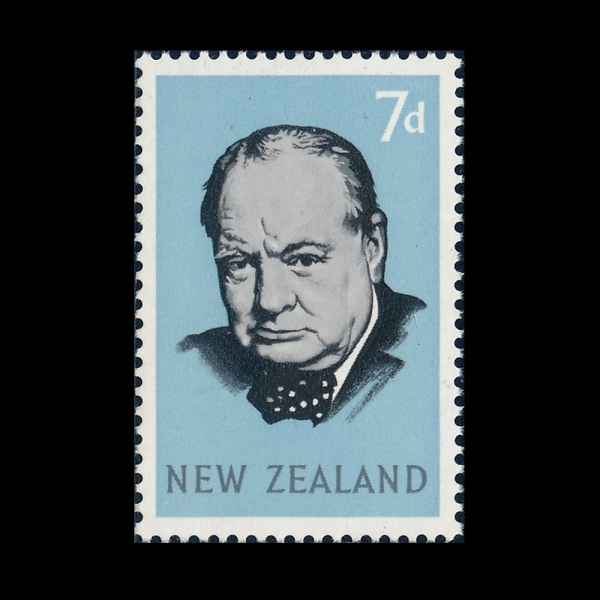 NEW ZEALAND(��������)-#371-7p-WINSTON CHURCHILL(������ óĥ)-1965.5.24��