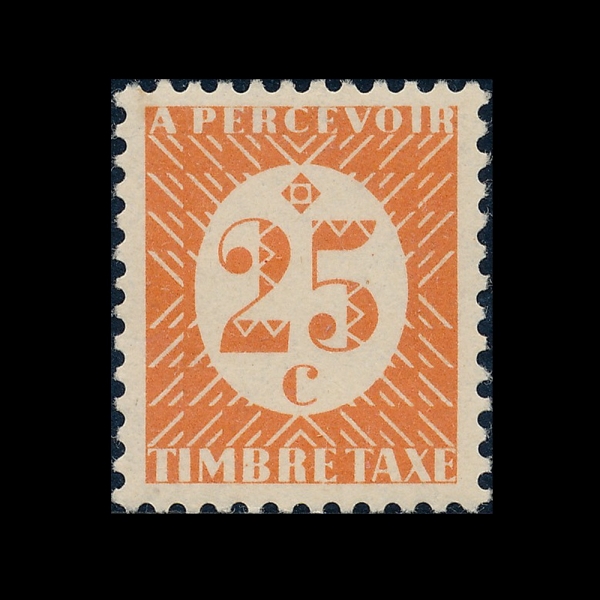 FRENCH COLONIES(������ �Ĺ���)-#J25-25c-POSTAGE DUE STAMPS(������� ������)-1945��
