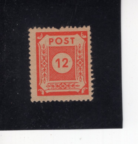 GERMAN DEMOCRATIC REPUBLIC-ISSUED UNDER RUSSIAN OCCUPATION(���� �� �ҷ� ���ɱ���)-#15N10-12pf-POSTAGE DUE STAMPS(������� ������)-1945.6.28��