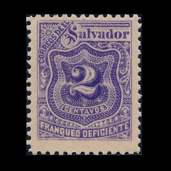 SALVADOR, EL(����ٵ���)-#J2-2c-POSTAGE DUE STAMPS(������� ������)-1895��