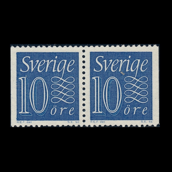 SWEDEN(������)-PAIR-#514-10o-NUMERAL(����)-1961��