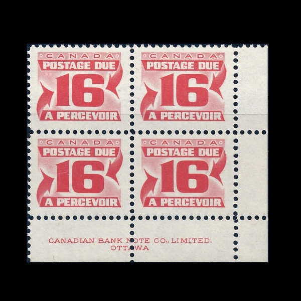 CANADA(ĳ����)-��������-#J37-16c-POSTAGE DUE STAMPS(������� ������)-1974��