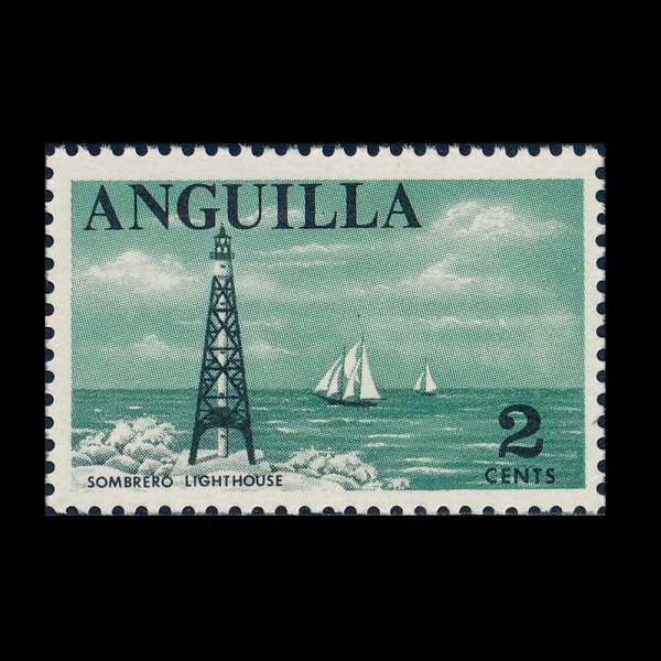 ANTIGUA(��Ƽ����)-#18-2c-SOMBRERO LIGHTHOUSE(�غ극�� ���)-1968.3.21��