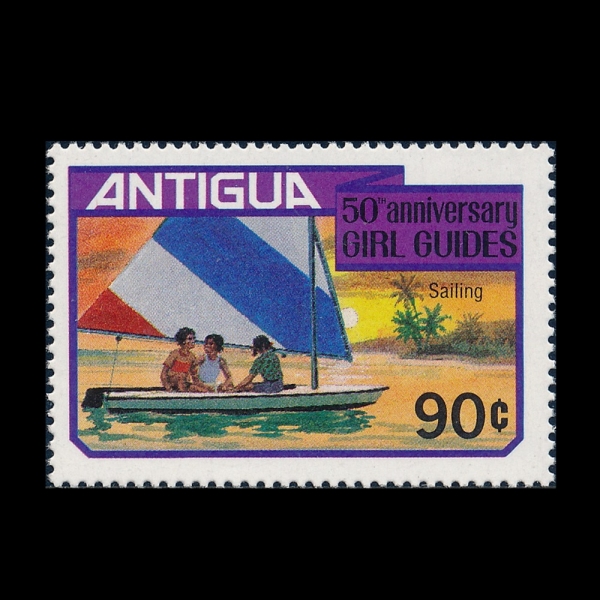 ANTIGUA(��Ƽ����)-#630-90c-SAILING(����)-1981.10.28��