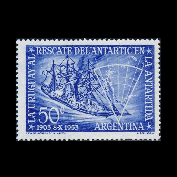 ARGENTINA(�Ƹ���Ƽ��)-#620-50c-RESCUE SHIP \"URUGUAY\"(�ڸ��� ARA ������)-1953.10.8��