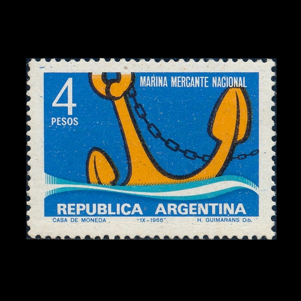 ARGENTINA(�Ƹ���Ƽ��)-#809-4p-ANCHOR(��)-1966.10.8��