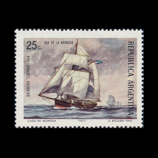 ARGENTINA(�Ƹ���Ƽ��)-#959-20c-BILANDER \"CARMEN\", PAINTING BY EMILIO BIGGERI(���и��� �������� �ر��� �� \"������ ī����\")-1971.7.3��