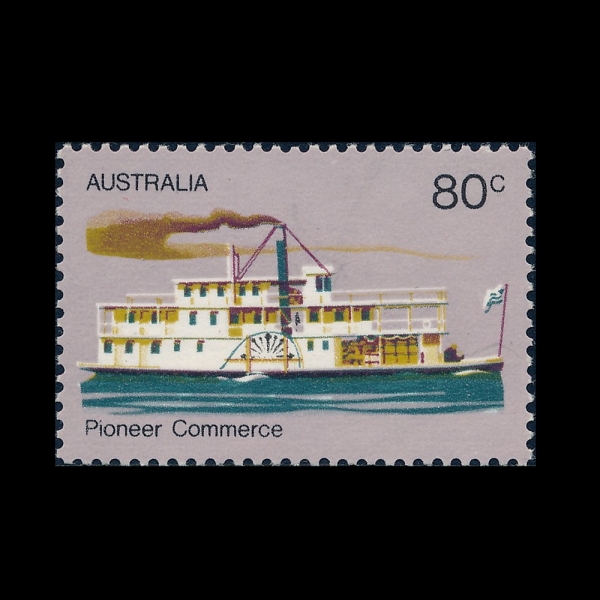 AUSTRALIA(����Ʈ���ϸ���)-#538-80c-PADDLE-WHEEL STEAMER(�е� ��Ƽ��)-1972.11.15��