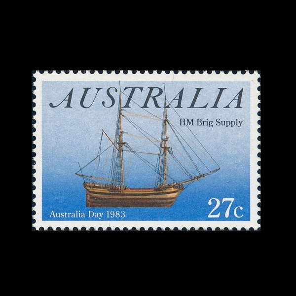 AUSTRALIA(����Ʈ���ϸ���)-#862-27c-HM BRIG SUPPLY(H.M. �긯 ���ö���)-1983.1.26��