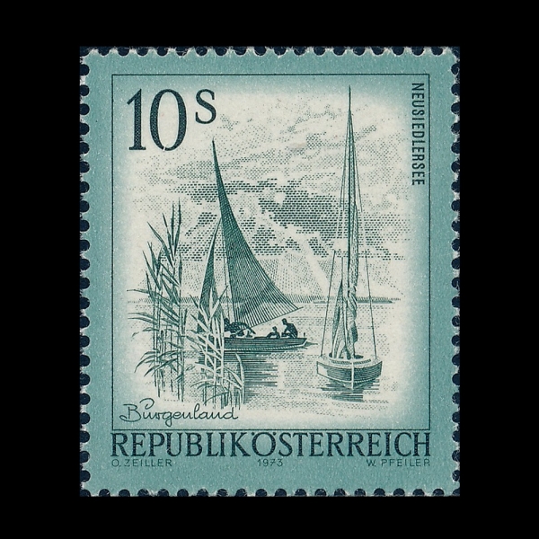 AUSTRIA(����Ʈ����)-#972-10s-LAKE NEUSIEDI, BURGENLAND(�������� ȣ��)-1973��