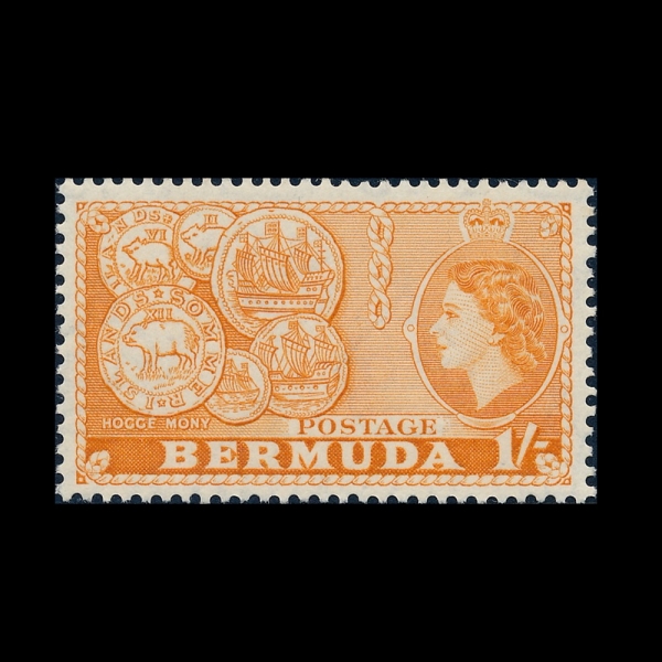 BERMUDA(���´�)-#155-1sh-HOG COIN(���� ����)-1953��