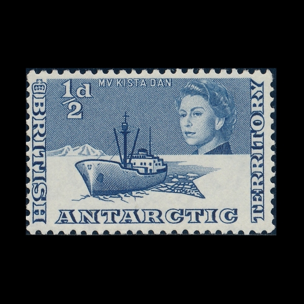 BRITISH ANTARCTIC TERRITORY(���� ���� ����)-#1-1/2p-M. V. KISTA DAN(MV Ű��Ÿ ��)-1963.2.1��