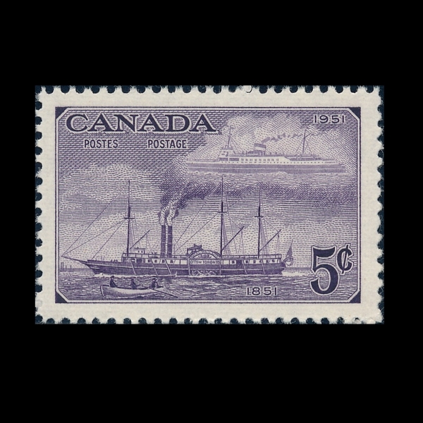 CANADA(ĳ����)-#312-5c-STEAMSHIPS CITY OF TORONTO AND PRINCE GEORGE(���⼱, ����� ��, ������ ����)-1951.9.24��