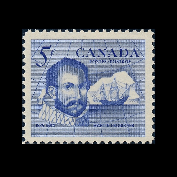 CANADA(ĳ����)-#412-5c-SIR MARTIN FROBISHER AND DISCOVERER OF FROBISHER BAY(��ƾ ���κ��, ���κ�� ��)-1963.8.21��