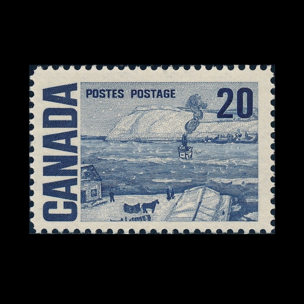 CANADA(ĳ����)-#464-20c-\"THE FERRY, QUEBEC\", BY JAMES WILSON MORRICE(�𸮽�, ���� �丮)-1967.2.8��