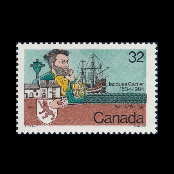 CANADA(ĳ����)-#1011-32c-450TH ANNIV. OF CARTIER\
