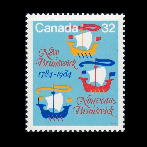 CANADA(ĳ����)-#1014-32c-NEW BRUNSWICK, BICENTENARY(���귱���� 200�ֳ�)-1984.6.18��