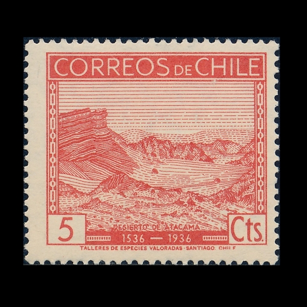 CHILE(ĥ��)-#186-5c-ATACAMA DESERT(��Ÿī�� �縷)-1936.3.1��