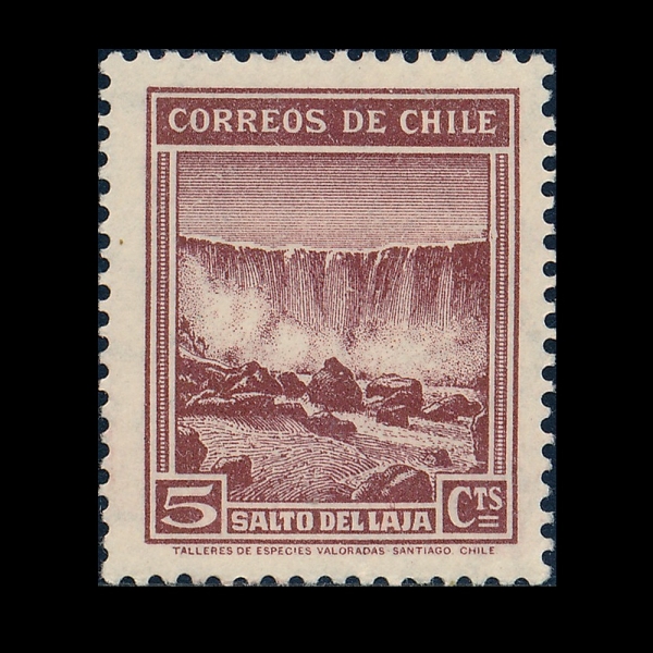 CHILE(ĥ��)-#198-5c-LAJA WATERFALL(���� ����)-1939��