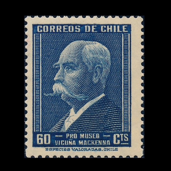 CHILE(ĥ��)-#257-60c-BENJAMIN VICUNA MACKENNA(���Ϲ� ������ ���ɳ�)-1949.3.22��