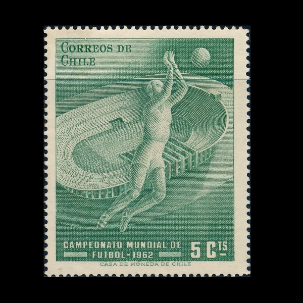 CHILE(ĥ��)-#341-5c-GOALKEEPER AND STADIUM(��Ű��, �����)-1962.5.30��