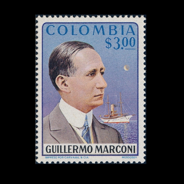 COLOMBIA(�ݷҺ��)-#829-3p-GUGLIELMO MARCONI(�������� �����ڴ�)-1975.6.2��