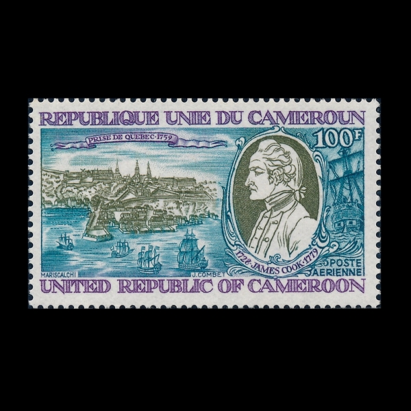 CAMEROUN(ī�޷�)-#C271-100fr-CAPT. COOK AND SIEGE OF QUEBEC(���ӽ� �� ����, ���� ������)-1978.7.26��