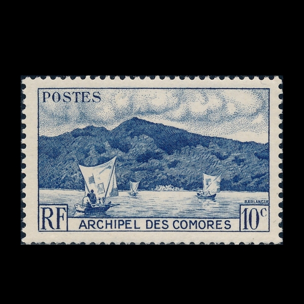 COMORO ISLANDS(�ڸ�� ����)-#310-10c-ANJOUAN(���־�)-1950��