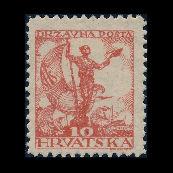 YUGOSLAVIA(����������)-#2L35-10f-YOUTH WITH STANDARD(û�ҳ� ģȭ)-1919��