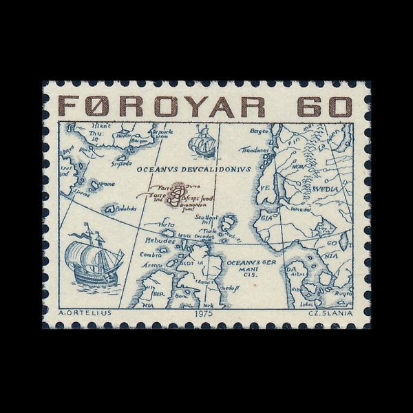 FAEROE ISLANDS(��� ����)-#10-60o-MAP OF NORTH ATLANTIC(�ϴ뼭�� ����)-1975.1.30��