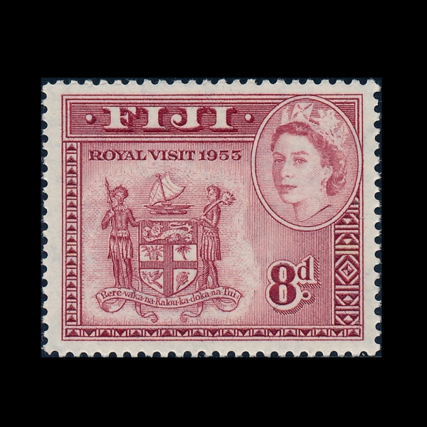 FIJI(����)-#146-8p-QUEEN ELIZABETH II AND COAT OF ARMS(�����ں��� ����, ������ ����)-1953.12.16��
