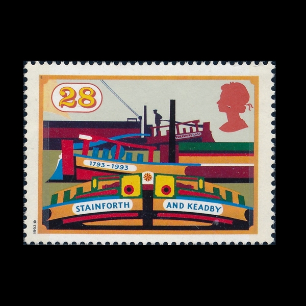 GREAT BRITAIN(����)-#1507-28p-STAINFORTH AND KEADBY CANAL(���������� �� Ű��� ����)-1993.7.20�� 