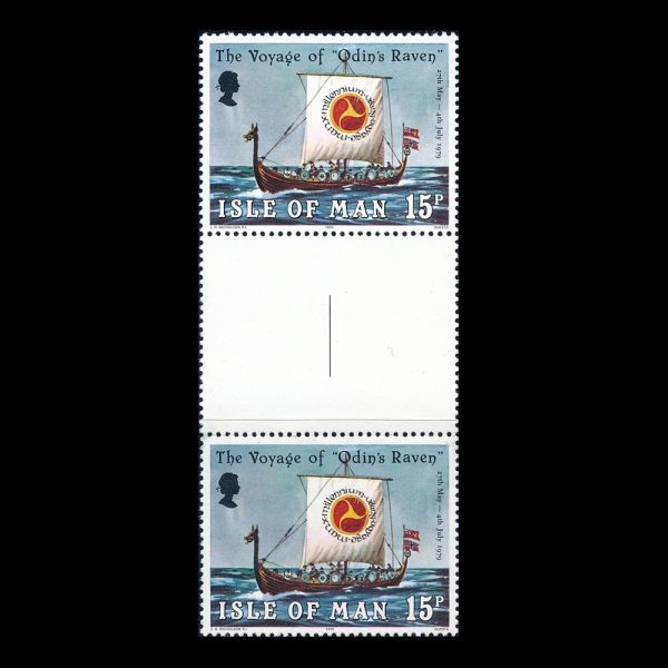 ISLE OF MAN(�Ǽ�)-PAIR-#162-15p-\"ODIN\