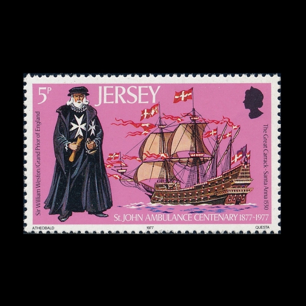 JERSEY(����)-#175-5p-SIR WILLIAM WESTON AND SANTA ANNA, 1530(������ ������, ��Ÿ �ȳ�)-1977.6.24��