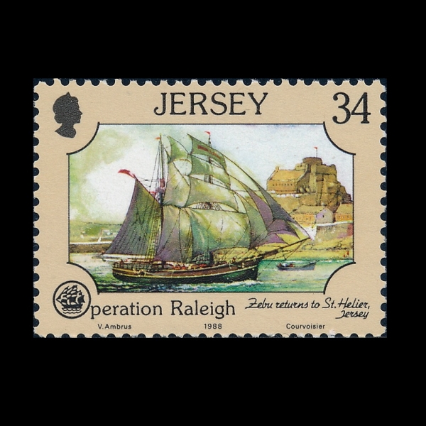 JERSEY(����)-#466-34p-ZEBU RETURNS TO ST. HELIER, JERSEY(����Ʈ �︮��� ���ư��� ����)-1988.9.27��