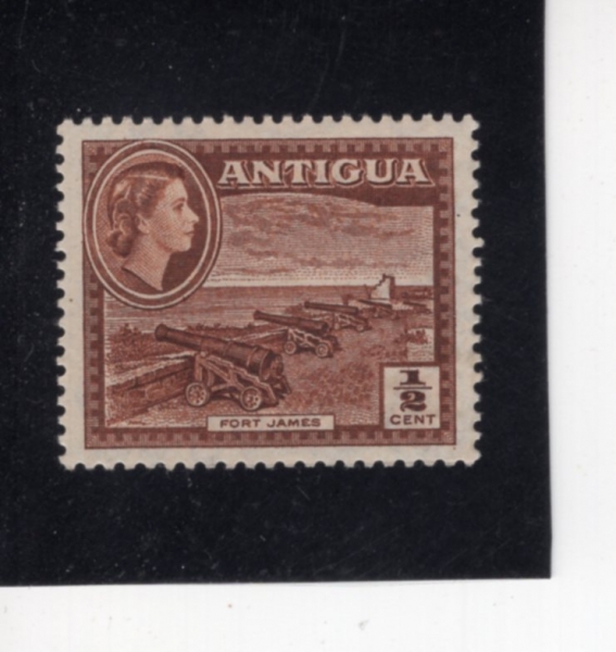 ANTIGUA(��Ƽ����)-#107-1/2c-FORT JAMES(��Ʈ ���ӽ�)-1956��
