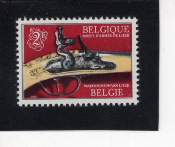 BELGIUM(���⿡)-#681-2fr-PISTOL BY LEONHARD CLEUTER(�����ϸ�Ʈ Ŭ�������� ����)-1967.2.11��