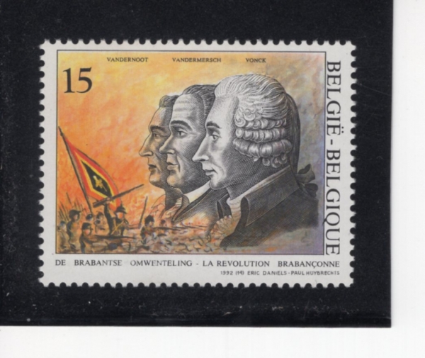BELGIUM(���⿡)-#1466-15fr-BRABANT REVOLUTION(����Ʈ ����)-1992.9.21��