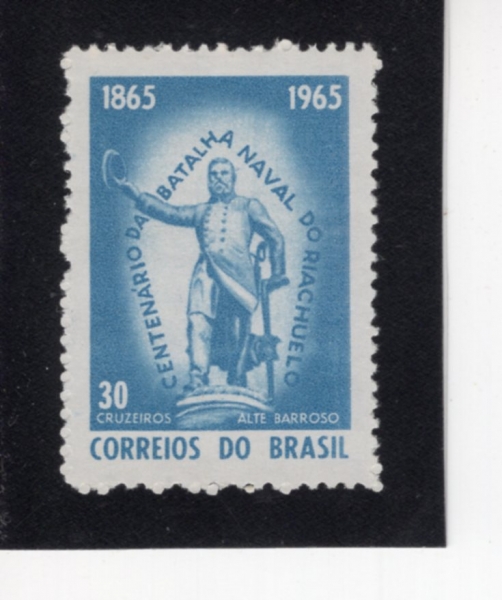 BRAZIL(�����)-#1003-30cr-STATUE OF ADMIRAL BARROSO(�ٷμ� ���� ����)-1965.6.11��