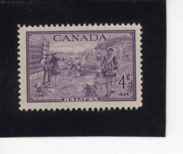CANADA(ĳ����)-#283-4c-\"FOUNDING OF HALIFAX, 1749\"(��ٽ��ڻ� �� �۸��ѽ��� ����)-1949.6.21��