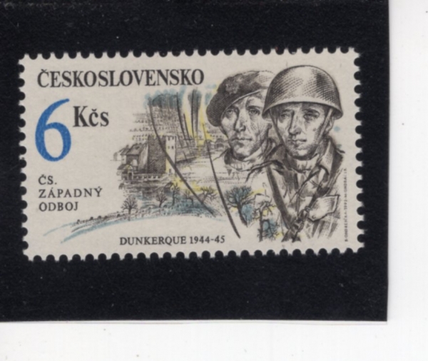 CZECHOSLOVAKIA(ü�ڽ��ι�Ű��)-#2860-6k-CAPTURE OF DUNKIRK, 1944-45(���ɸ�ũ ������)-1992.5.21�� 