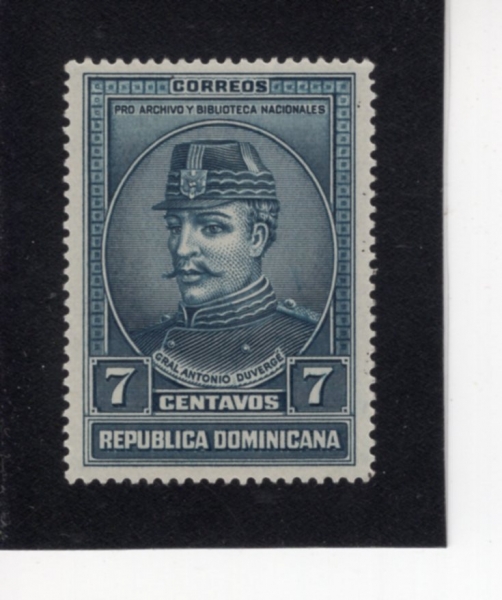 DOMINICA REPUBLIC(���̴�ī ��ȭ��)-#315-7c-GEN. ANTONIO DUVERGO(����Ͽ� �ں�����)-1936��